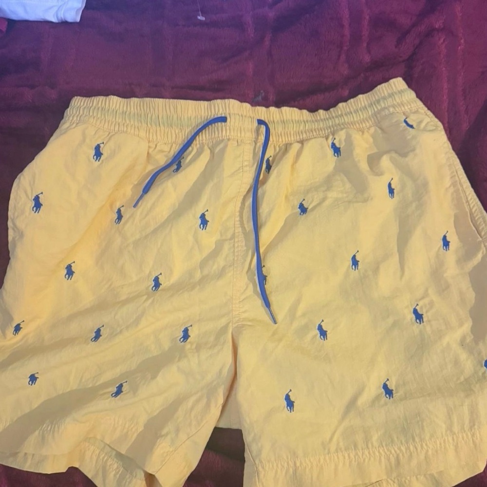 Polo by Ralph Lauren Yellow Shorts with Blue Accents